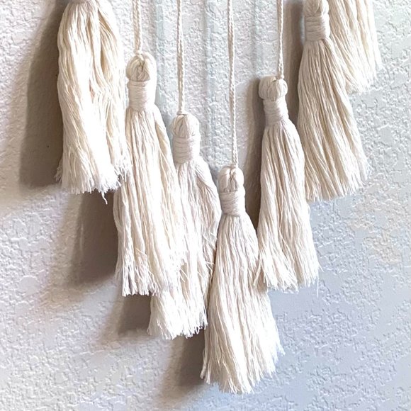 Moveable Mobile Pastel Rainbow Tasseled Wall Hanging Baby Children's Room Decor - Picture 2 of 5